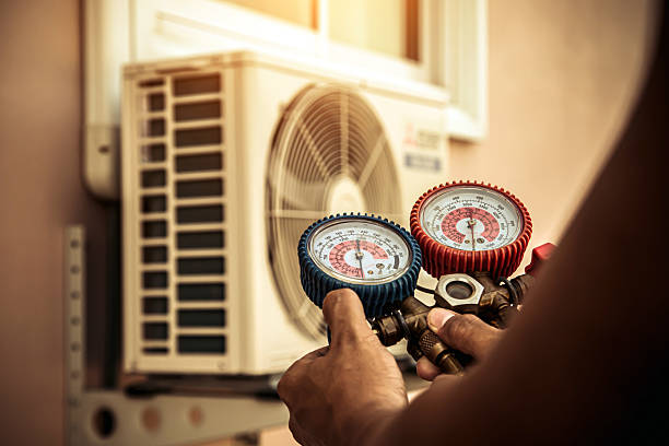 Professional Hvac technician working in Cologne, NJ